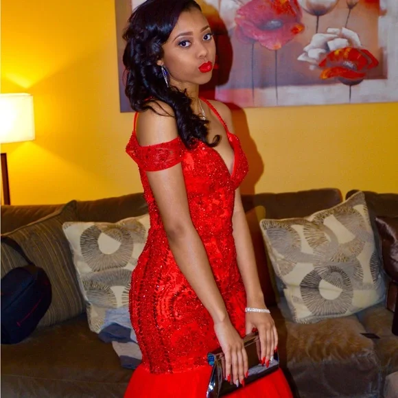 knee length dresses for ladies Sherri Hill 55518 main image 1